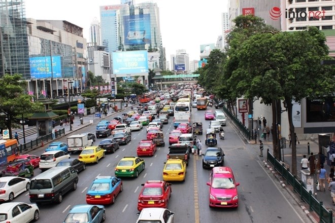 Taxi ở Bangkok rất sặc sỡ
