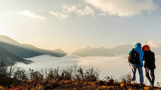 Pinhatt là địa điểm lý tưởng để "săn mây" Đà Lạt cho du khách thích khám phá mạo hiểm