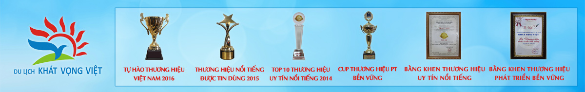 Giải thưởng của du lịch Khát Vọng Việt