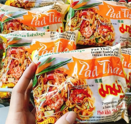 Pad Thái ăn liền được người Việt ưa chuộng tới mức có cả tiếng Việt