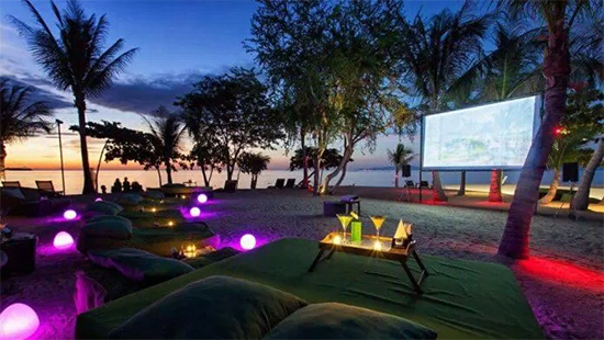 Không gian rạp chiếu phim trên biển đảo Koh Samui