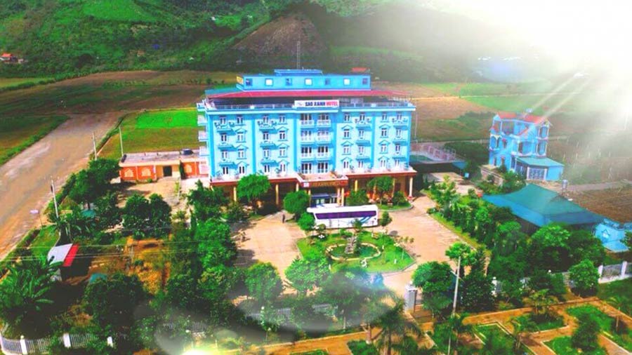 Khách sạn Sao Xanh Mộc Châu với khung cảnh trong lành
