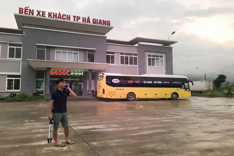 Điểm đến là bến xe khách Hà Giang