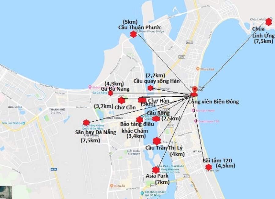 bản đồ du lịch Đà Nẵng