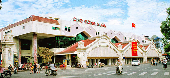 Chợ Đồng Xuân được xây dựng từ thời nhà Nguyễn