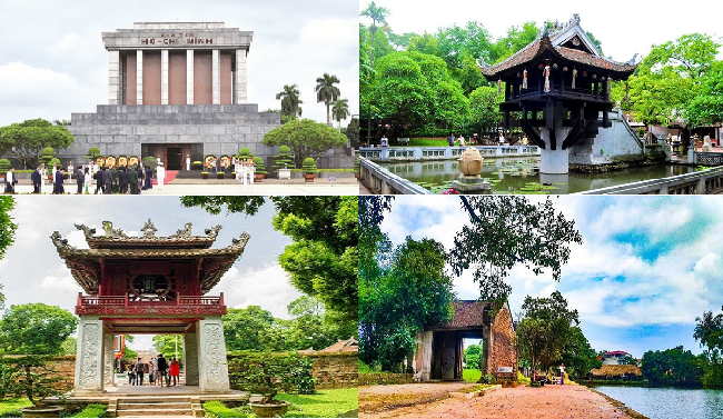 Hà Nội có rất nhiều địa điểm du lịch