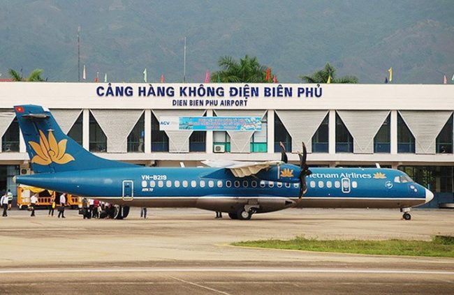 Sân bay Điện Biên nằm cách trung tâm thành phố Điện Biên khoảng 4km