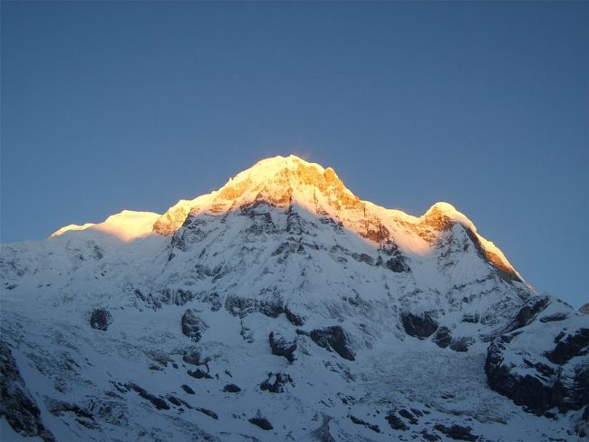 Khối núi Annapurna xếp vị trí thứ 10 trong top những đỉnh núi cao nhất thế giới