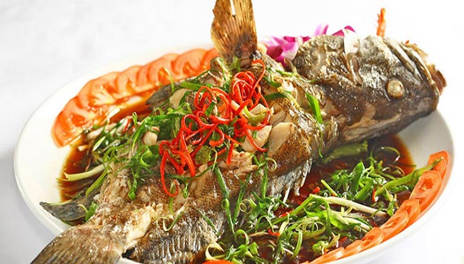 Món cá song giàu dinh dưỡng được chế biến thành món ăn hấp dẫn