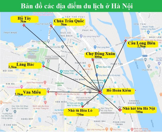 Bản đồ du lịch Hà Nội