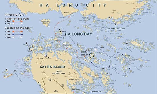 Tìm hiểu vài nét về vị trí địa lý vịnh Hạ Long.