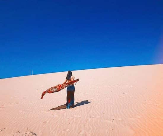 Đừng quên chụp những bức hình sống ảo ở bãi cát trắng tựa sa mạc Sahara ở Quy Nhơn nhé