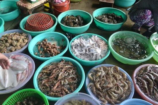 Chợ Đồ Sơn có nhiều hải sản tươi sống