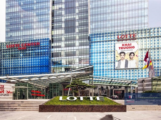 Lotte Shopping Center nằm trong tòa tháp Lotte Center Hà Nội