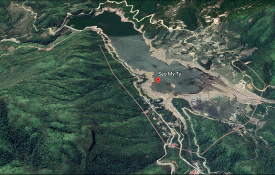 Vị trí của hồ Séo Mý Tỷ trên bản đồ 
