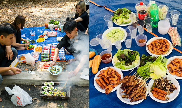 Khu du lịch Thủy Châu cũng có cảnh viên sạch sẽ, rộng rãi, thoáng mát nên bạn có thể mang theo đồ ăn thức uống để tổ chức một buổi picnic ngoài trời. 