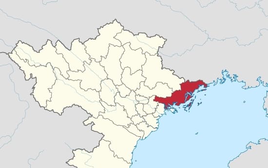 Quảng Ninh là tỉnh duy nhất có biên giới biển và đất liền giáp với Trung Quốc