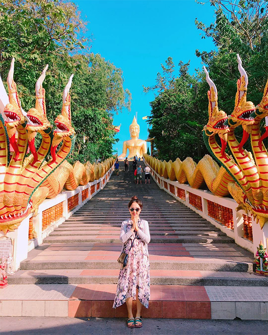 Chùa Wat Phra Yai linh thiêng nơi biển đảo Thái Lan