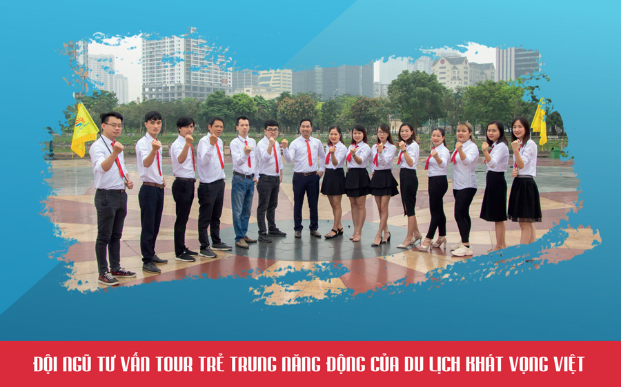 Đội ngũ điều hành tour của Khát Vọng Việt