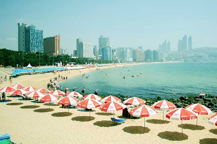 Bãi biển Haeundae thu hút đông đảo du khách trong và ngoài nước bất kể mùa nào trong năm