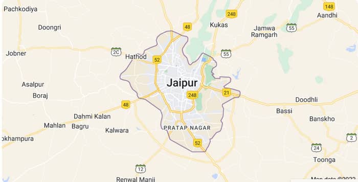 Vị trí của thành phố màu hồng Jaipur trên bản đồ du lịch Ấn Độ