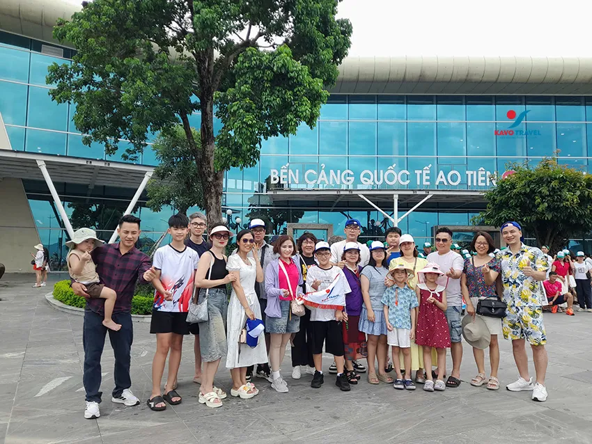 Đại gia đình chị Tú Lệ du lịch Quan Lạn 3n2đ, chương trình tour do Kavo Travel thiết kế và tổ chức