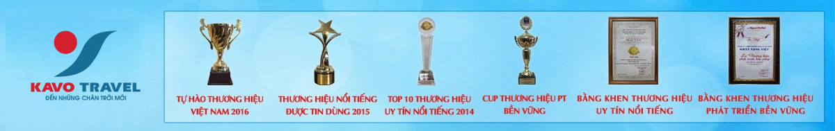 Giải thưởng của du lịch Khát Vọng Việt - KAVO TRAVEL